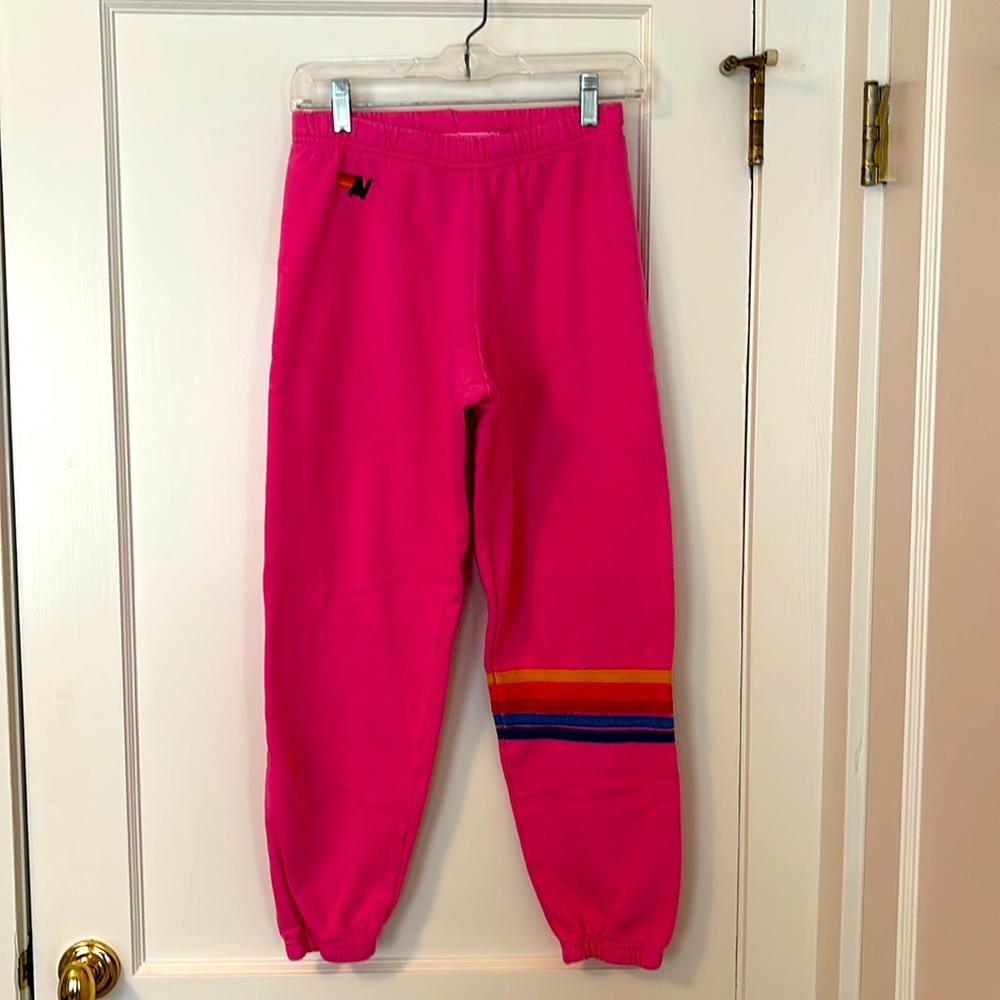 Aviator Nation pink sweatpants size Small